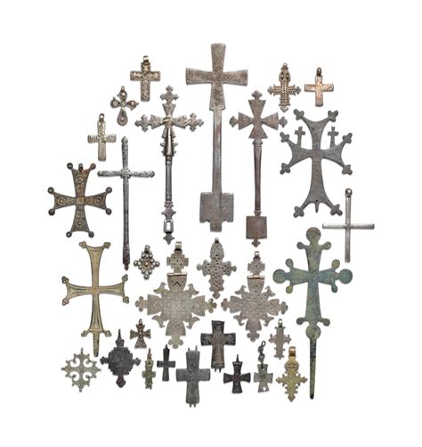 A Large Collection Of Coptic Crosses Mostly 17th18th Century Christies