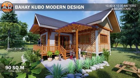 Bahay Kubo Modern Design Amakan House Ideas 2 Bedrooms Arkiricz3d