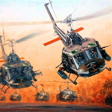 Us Huey Attack Helicopters In Vietnam Attack Helicopter Military