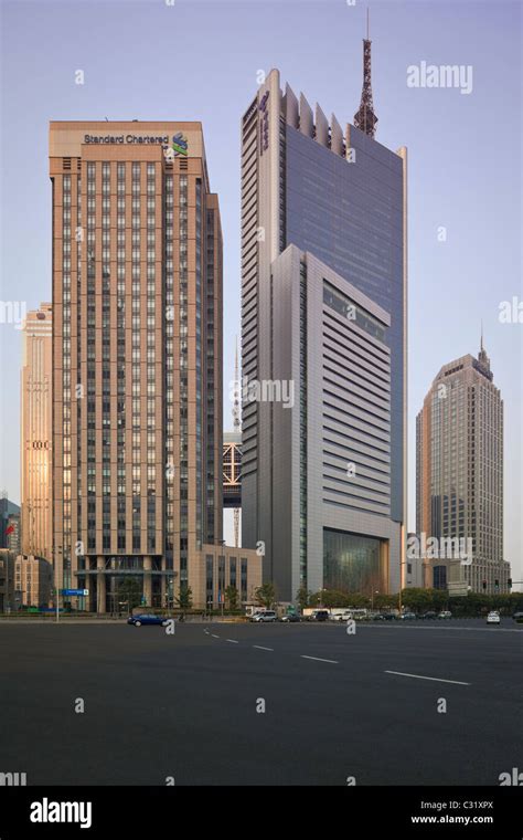 The Pudong Financial District In Shanghai Stock Photo Alamy