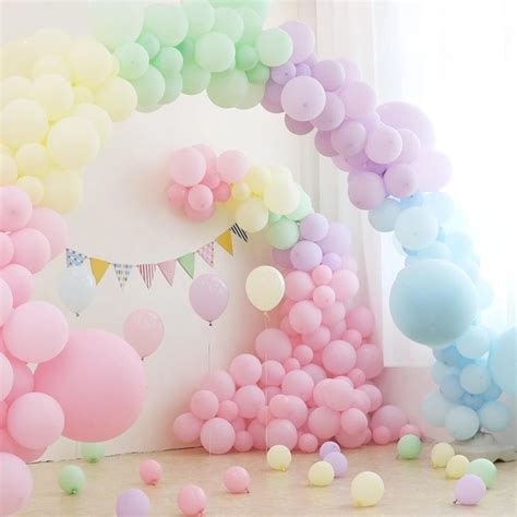 PASTEL BALLOONS Macaron Balloons-Baby Shower Balloons | Etsy | Pastel balloons, Rainbow balloons ...
