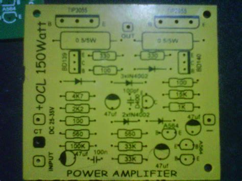 Ini sama halnya pada jenis transistor c945 dan a733 yang bersifat universal bertempat di berbagai macam rangkaian. Eky Electronic Bandung: Cara Modifikasi Power OCL 150watt