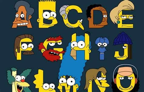 The Simpsons Alphabet The Simpsons Alphabet Simpson