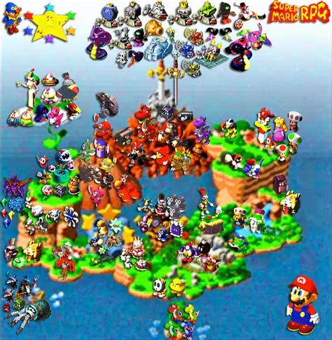 Mario Rpg Map By Silverbuller On Deviantart