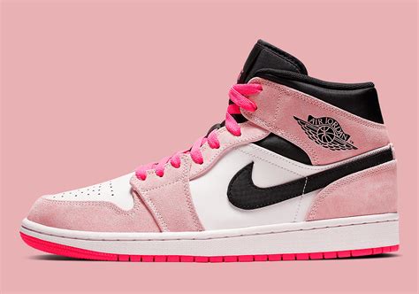 Air Jordan 1 Mid Dressed In Flashy Pink Hues Hiphop Magz