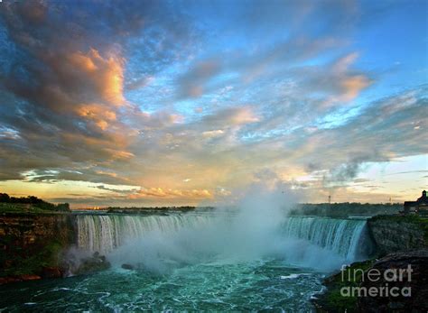 Niagara Falls At Sunset Photograph By Valentina Gatewood Pixels