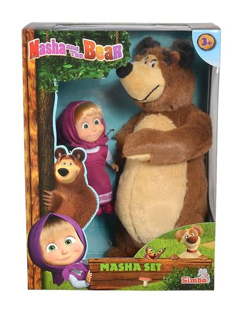 Masha And The Bear Set Plush And Doll Cdon