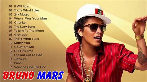 Las Mejores Canciones De Bruno Mars Bruno Mars Grandes Éxitos Álbum