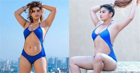 Gunnjan Aras Flaunts Her Sexy Body In A Blue Swimsuit See New Hot