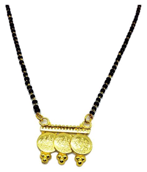 Jewellery Womens Pride Gold Plated Mangalsutra Necklace 19 Inches