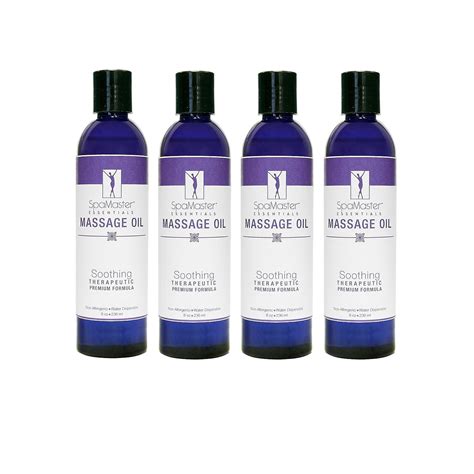 Master Massage 8 Ounce Soothing Oil Pack Of 4