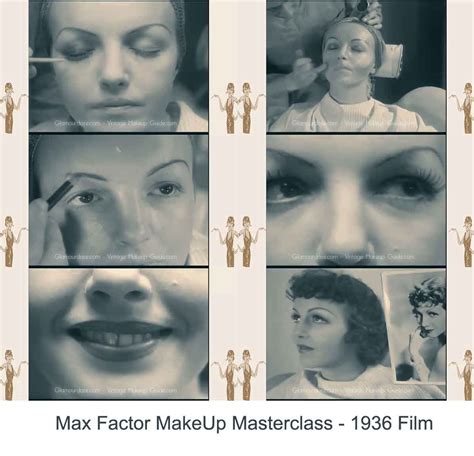 Max Factor Makeup Masterclass 1936 Film Glamour Daze