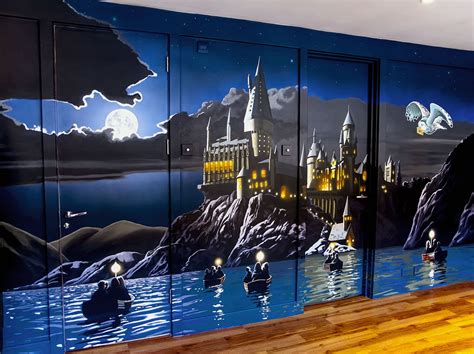 Harry Potter Mural | Sacredart Murals | Harry potter wall, Harry potter wall art, Harry potter ...