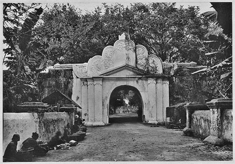 Gerbang Benteng Selatan Keraton Sultan Yogyakarta Ca 1900 Foto