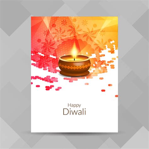 Abstract Happy Diwali Religious Brochure Design Template 254199 Vector