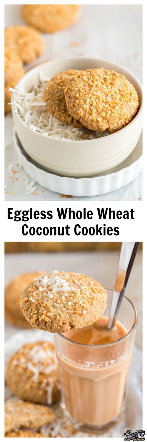 Eggless Coconut Cookies Video Coconut Cookies Baking Recipes
