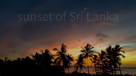 Sunset Of Sri Lanka 스리랑카의 석양 Youtube
