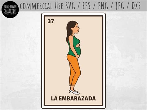 La Embarazada Svg Mexican Bingo Svg Pregnent Bingo Mexicano Etsy