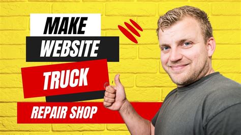 How To Make A Truck Repair Shop Website Super Easy Youtube