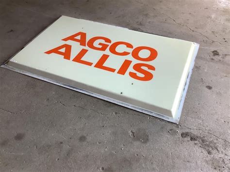 Agco Allis Sign Lot Hl7569 Aug 24 2022 Equipment Auction 824