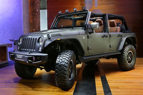 Auto Show De Paris 2014 Jeep Wrangler Unlimited Rubicon Stealth Study