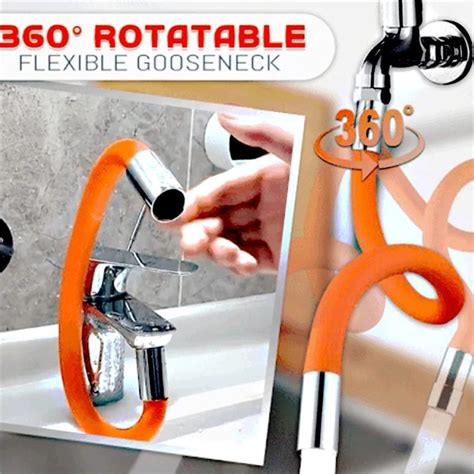 360° Rotation Faucet Extenders Bathroom Adjust Free Bending Faucet