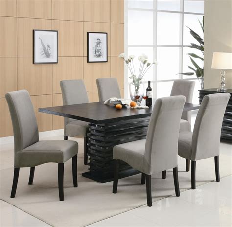 Shop for formal dining room tables, side chairs, arm chairs and contemporary dining furniture sets. Coaster Stanton 102061 102062 Black Wood Dining Table Set ...