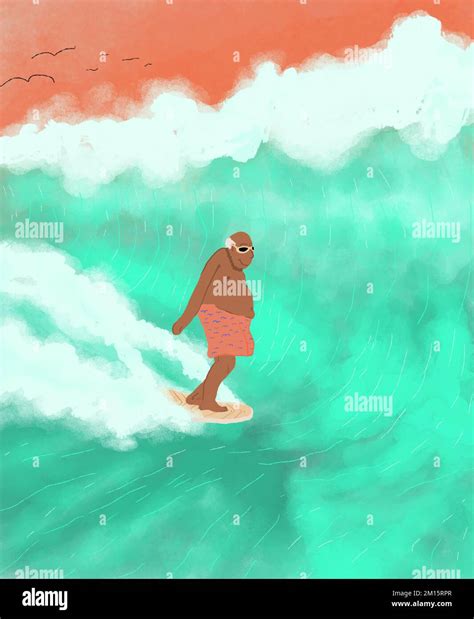 Fat Man Surfing Hi Res Stock Photography And Images Alamy