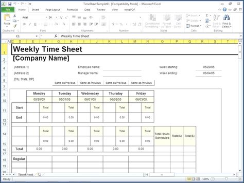 Daily Free Excel Timesheet Template Multiple Employees Templates 2