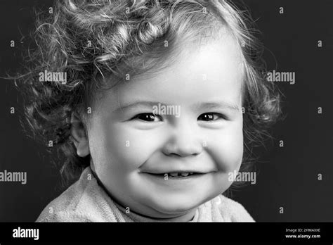 Portrait Of Little Baby Concept Of Kids Face Close Up Head Shoot
