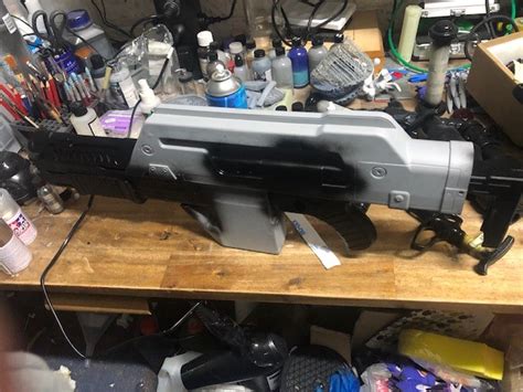 Aliens M41a Pulse Rifle Nerf Repaint Rpf Costume And Prop Maker