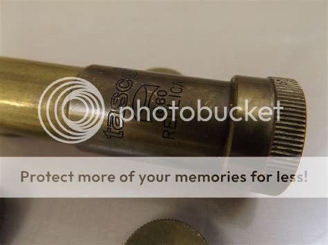 Vintage Brass Tasco 1860 Buffalo Rifle Tube Scope Lot Boxes Malcolm