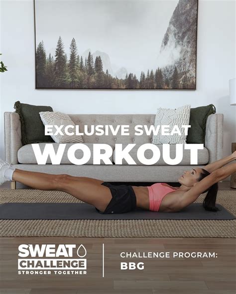 Sweats Instagram Post Exclusive Sweat Workout Challenge Program Bbg