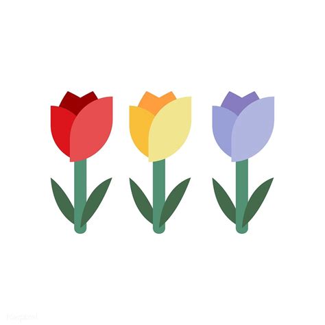 Download Three colorful tulip vector | free image by rawpixel.com ...
