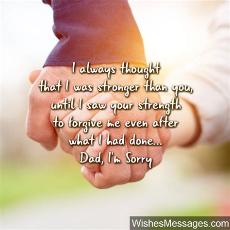 I Am Sorry Messages For Dad Apology Quotes WishesMessages