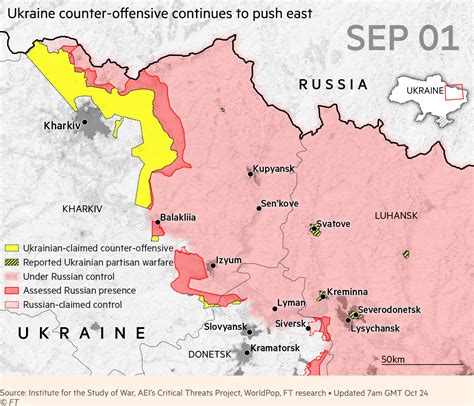 Russias Invasion Of Ukraine In Maps — Latest Updates Financial Times