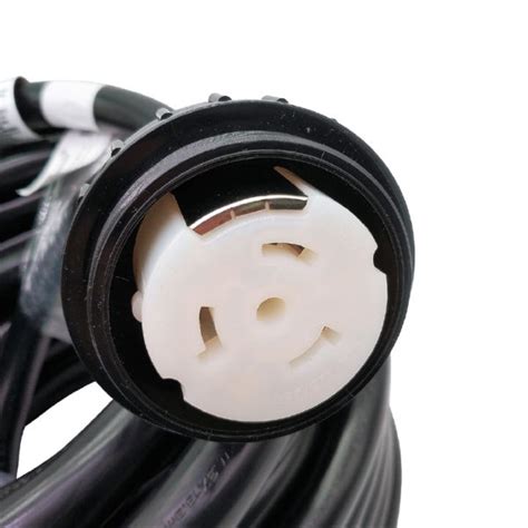 Rv 50 Amp Shore Power Locking Power Cord 100 Ft Evse Adapters