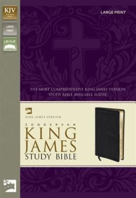 King James Version Study Bible Black Bonded Leather