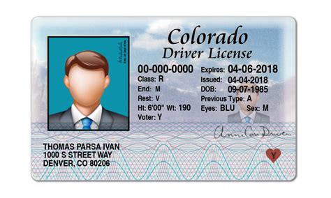Us Colorado Driving License Psd Template Identity Tools