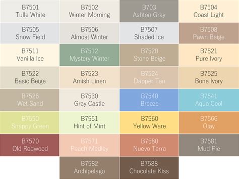 Boysen Paint Color Chart How To Blog