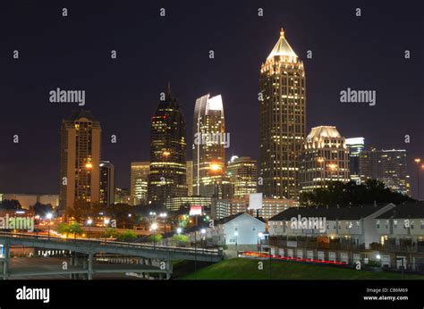Skyscrapers In Midtown Atlanta Georgia Usa Stock Photo Alamy