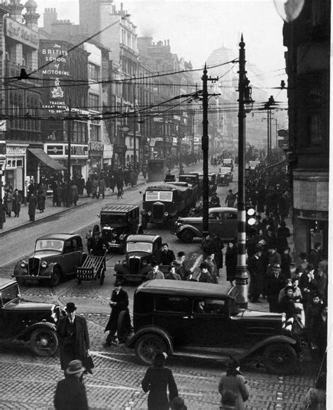 1920s Market Street Manchester England Old Pictures History Of