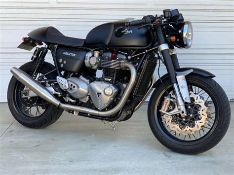 Find the best deals for used cars. AMAZING CUSTOM CAFE RACER Triumph Thruxton 1200r **LOW ...