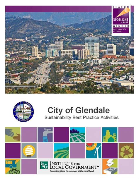 City Of Glendale Sustainability Best Practice Activities Institute
