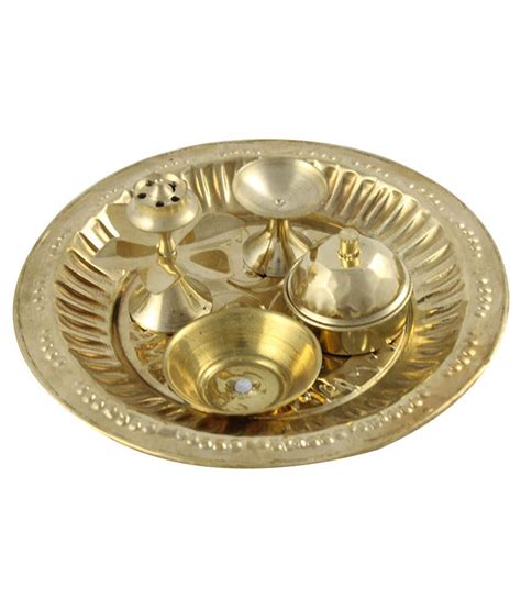 Sarvsiddhi Brass Pooja Thali Buy Sarvsiddhi Brass Pooja Thali At Best Price In India On Snapdeal