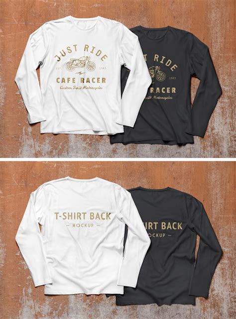 Simply upload your design and download your shirt mockup in seconds! Long Sleeve T-Shirt MockUp PSD | GraphicBurger