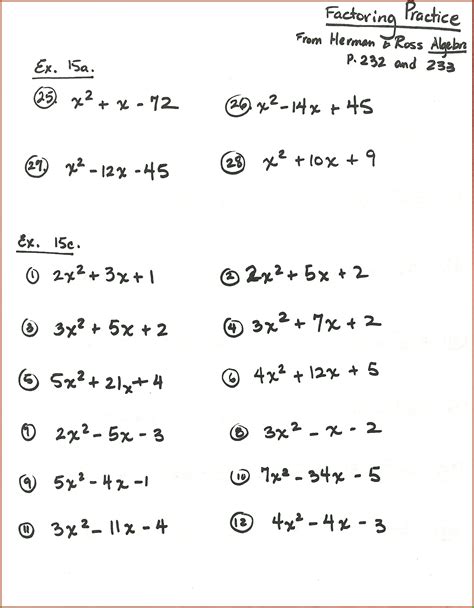 30 7th Grade Algebra Worksheets Worksheets Decoomo