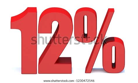 12 Percent Off 3d Sign On 스톡 일러스트 1230472546 Shutterstock