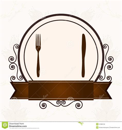 A stylish menu card is the perfect way to share your event's meal selections with guests, from appetizers to desserts. Luxury menu with cutlery stock vector. Illustration of ...