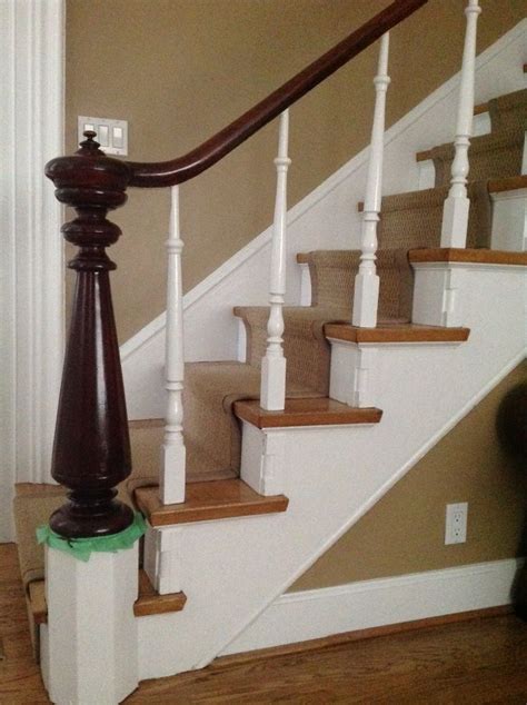 This Very Old Newel Post And Banister 100 Yrs Old Finally Got A